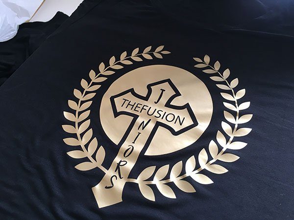 Tshirts mit Golddruck für Tanzakademie